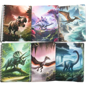 Libreta Printaform Dinosaurios. Mod. Profesional. Cuadro 5 100 hojas