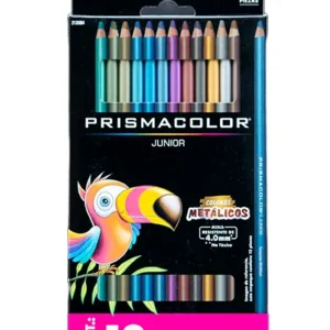 Lápices de Colores Prismacolor Junior 12 colores. Mod. Unipunta. Metálicos
