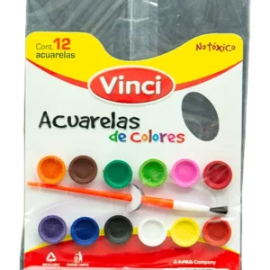 Acuarelas Vinci 12 Colores. Mod. .