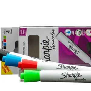 Marcador Acuacolor Sharpie 4 Colores. Mod. . 4 piezas