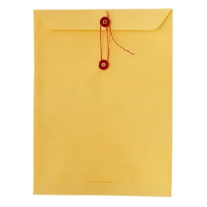 Sobre bolsa Kip Amarillo Carta con hilo